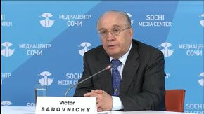 Пресс-конференция ректора МГУ им. М.В. Ломоносова Виктора Садовничего