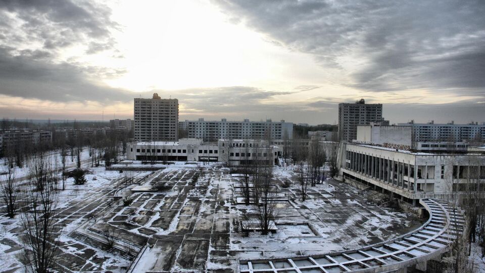 Город Припять после аварии на Чернобыльской АЭС
