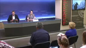 Пресс-конференция председателя Комитета Госдумы РФ по ЖКХ Галины Хованской