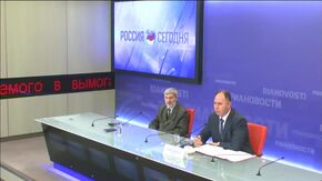 Пресс-конференция посла Палестины в России Фаеда Мустафы по итогам 2014 года