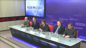 Пресс-конференция мэра административной столицы Государства Палестина Рамаллы Мусы Хадида