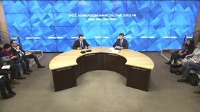 Пресс-конференция министра транспорта РФ Максима Соколова