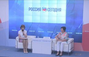 Пресс-конференция министра образования, науки и молодежи Республики Крым Натальи Гончаровой