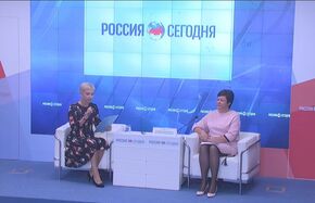 Пресс-конференция министра образования, науки и молодежи Республики Крым Натальи Гончаровой