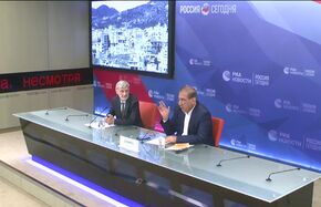 Пресс-конференция лидера Московской группы сирийской оппозиции Кадри Джамиля