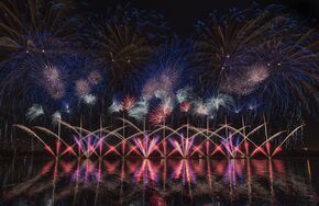 Международный фестиваль фейерверков "Ростех" в Москве