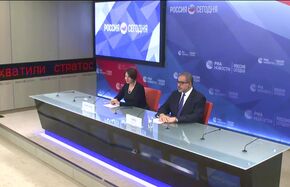 Пресс-конференция кандидата в президенты Ливии Арефа Али Найеда