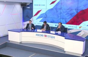 Пресс-конференция президента Марокканского комитета мира и солидарности с народами Азии и Африки Талаа Сауда Аль-Атласси