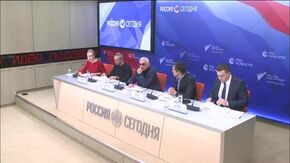 Пресс-конференция генерального директора киноконцерна "Мосфильм" Карена Шахназарова