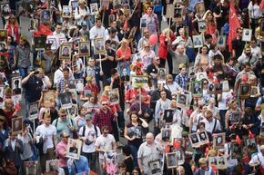 Акция "Бессмертный полк" в Москве